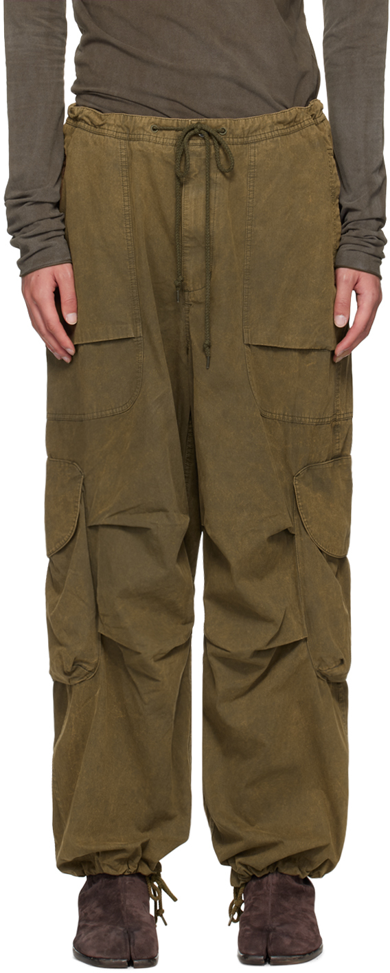 ENTIRE STUDIOS TAN FREIGHT CARGO PANTS 