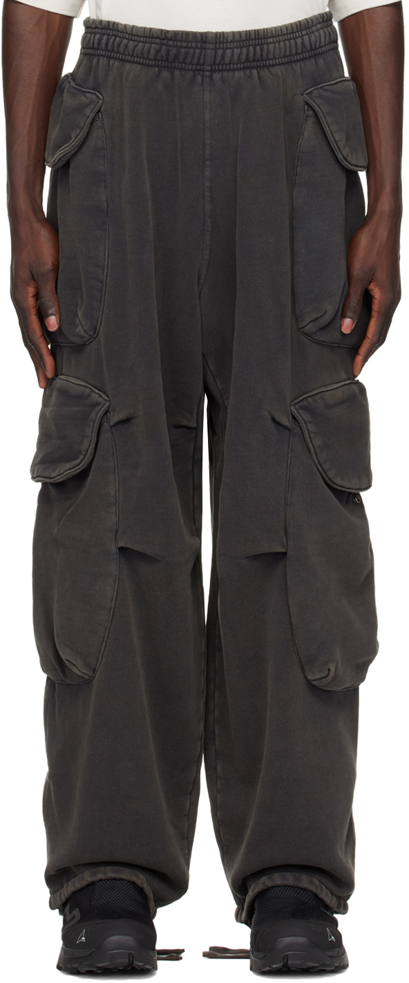 Black Heavy Gocar Cargo Pants