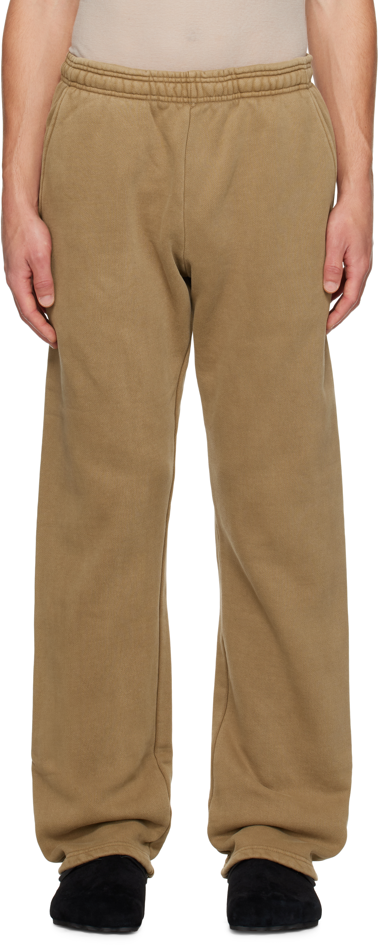 Tan Straight Leg Sweatpants