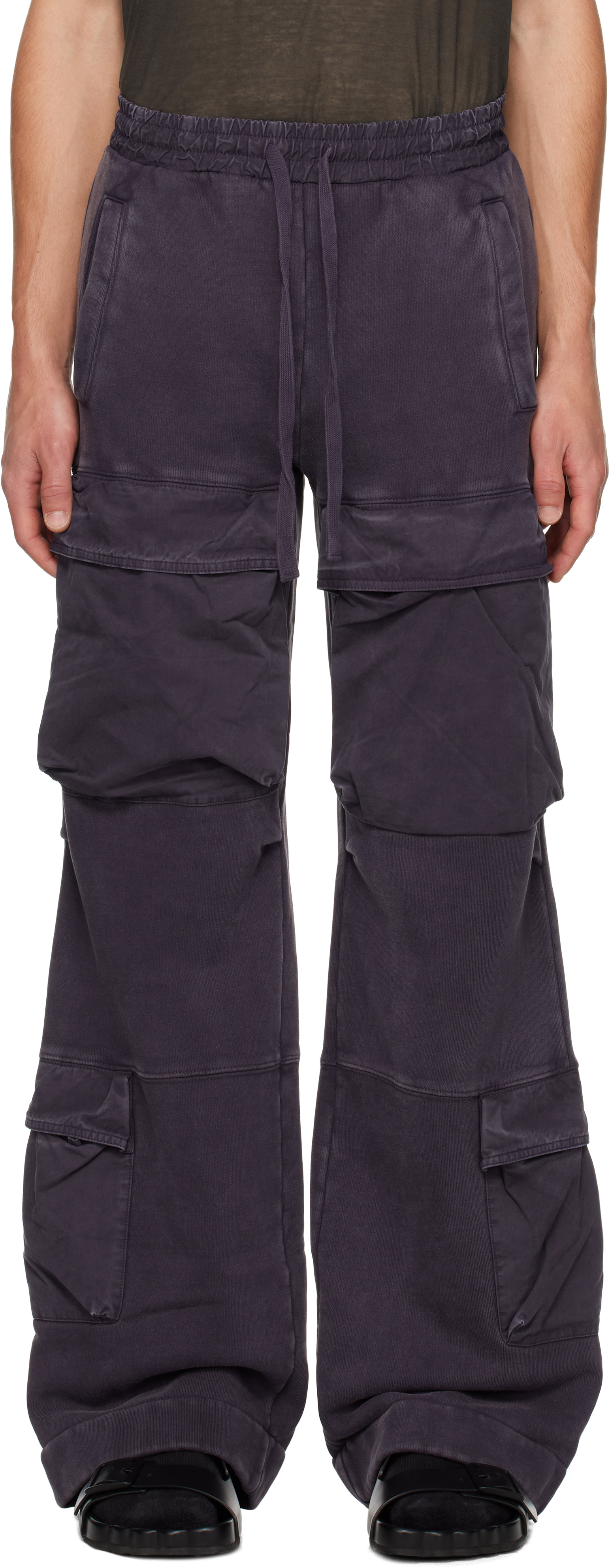 Purple Utility Cargo Pants