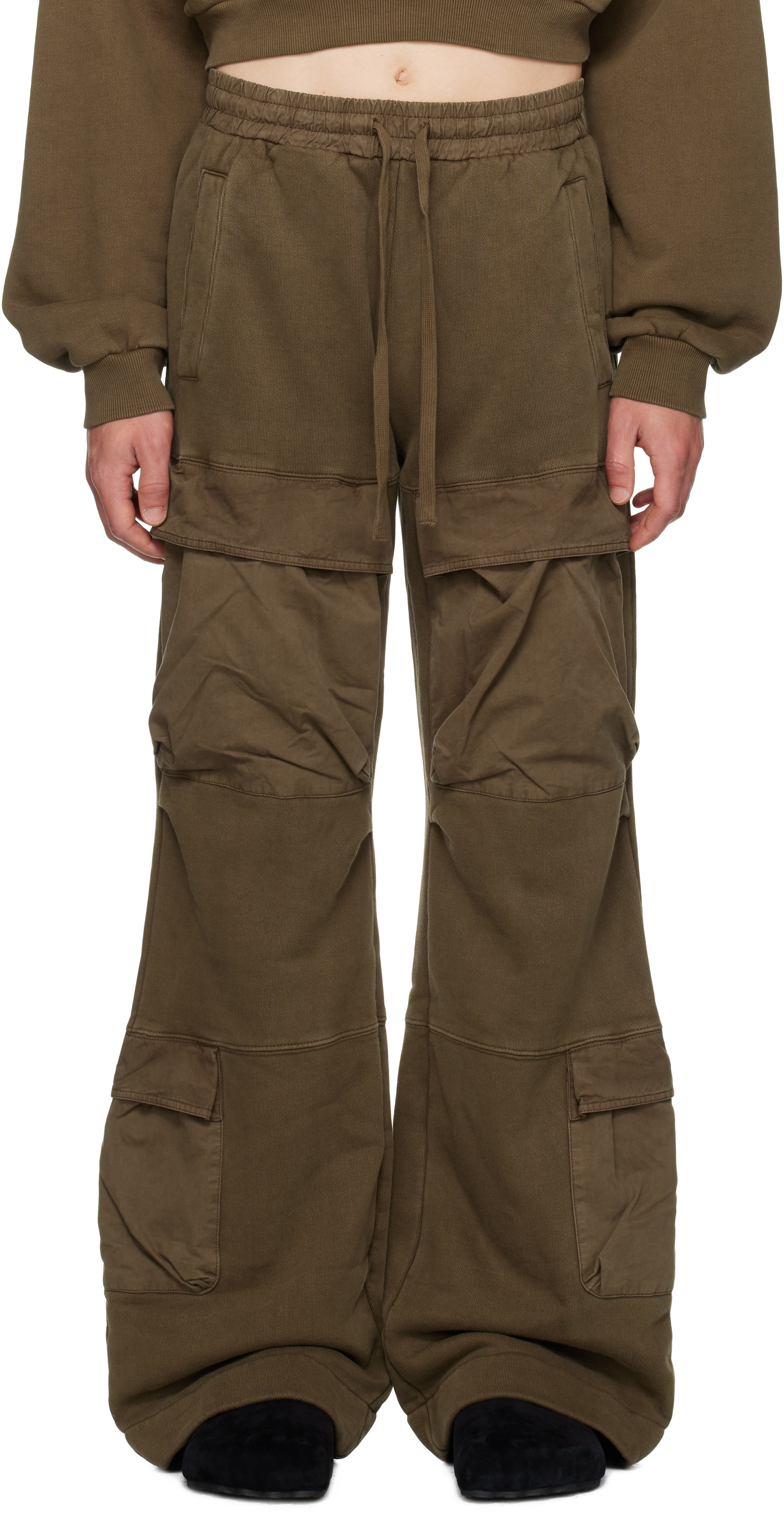 Brown Utility Cargo Pants