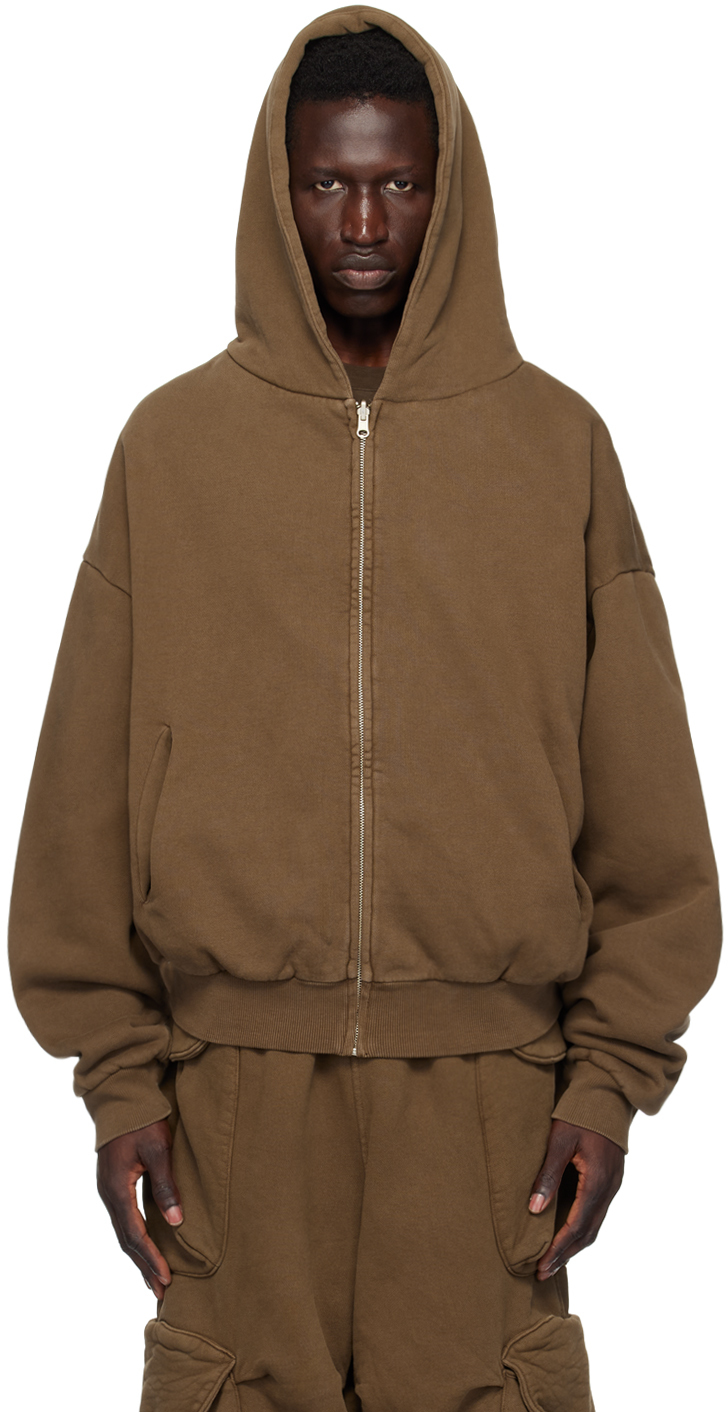 Brown Thermal Hoodie