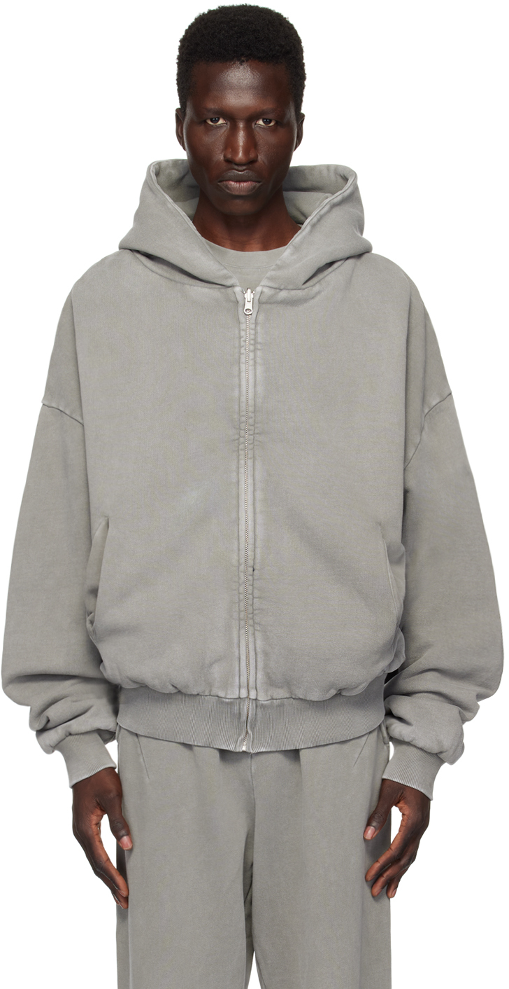 Gray Thermal Hoodie