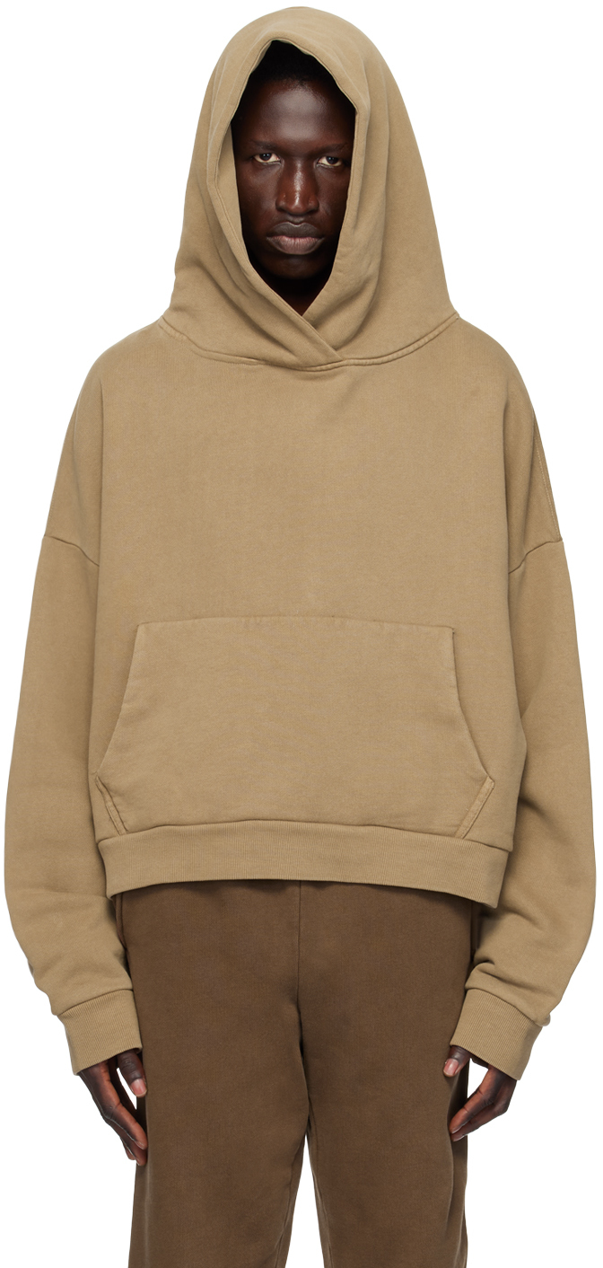 Shop Entire Studios Taupe Heavy Hoodie In Cork