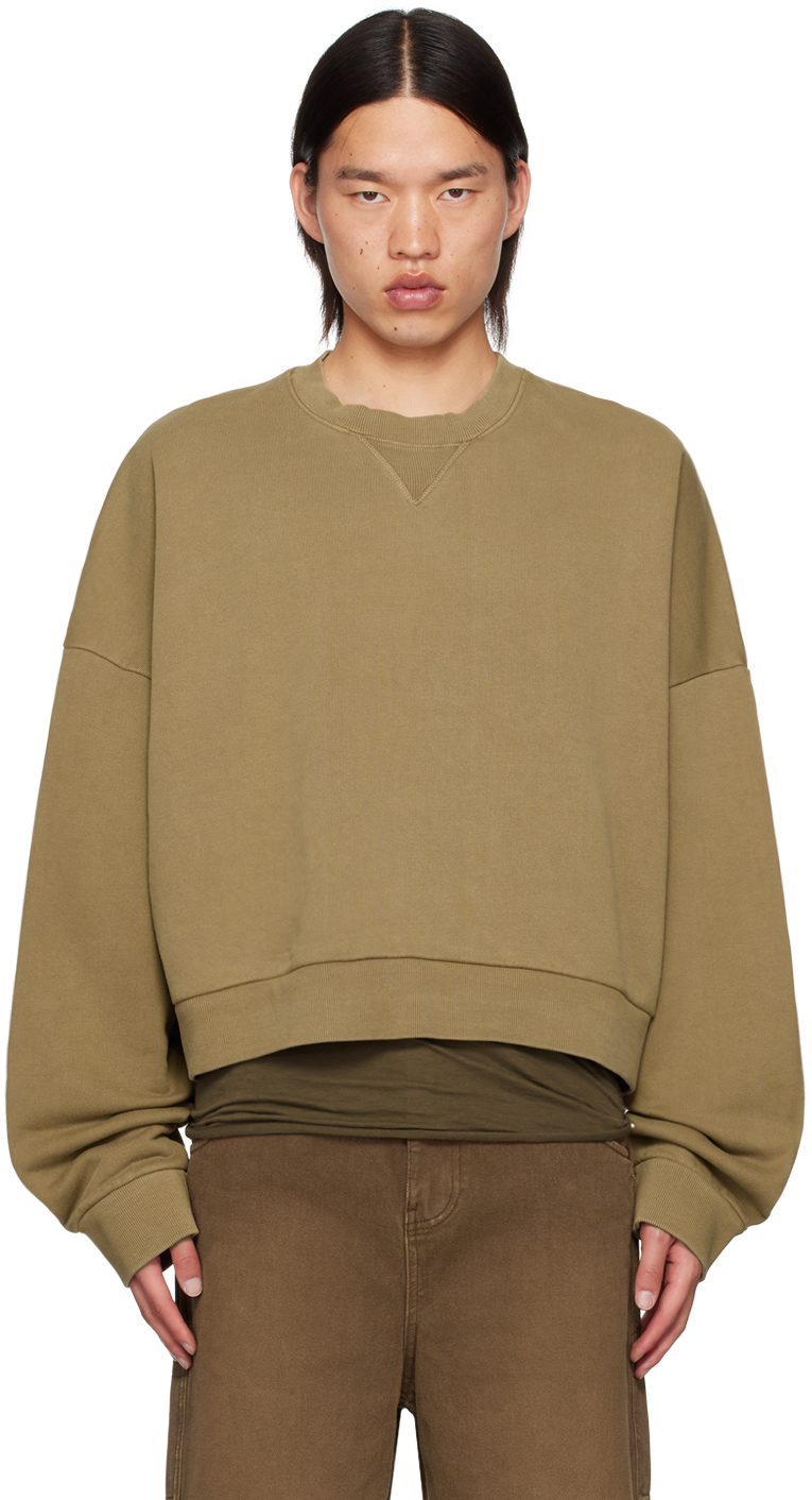 Shop Entire Studios Beige Box Sweatshirt In Cork