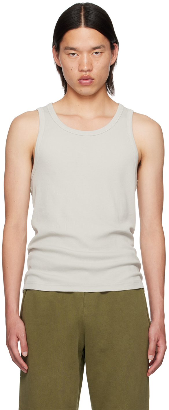 Taupe Rib Tank Top