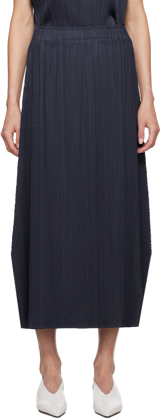 Navy Monthly Colors June Maxi Skirt