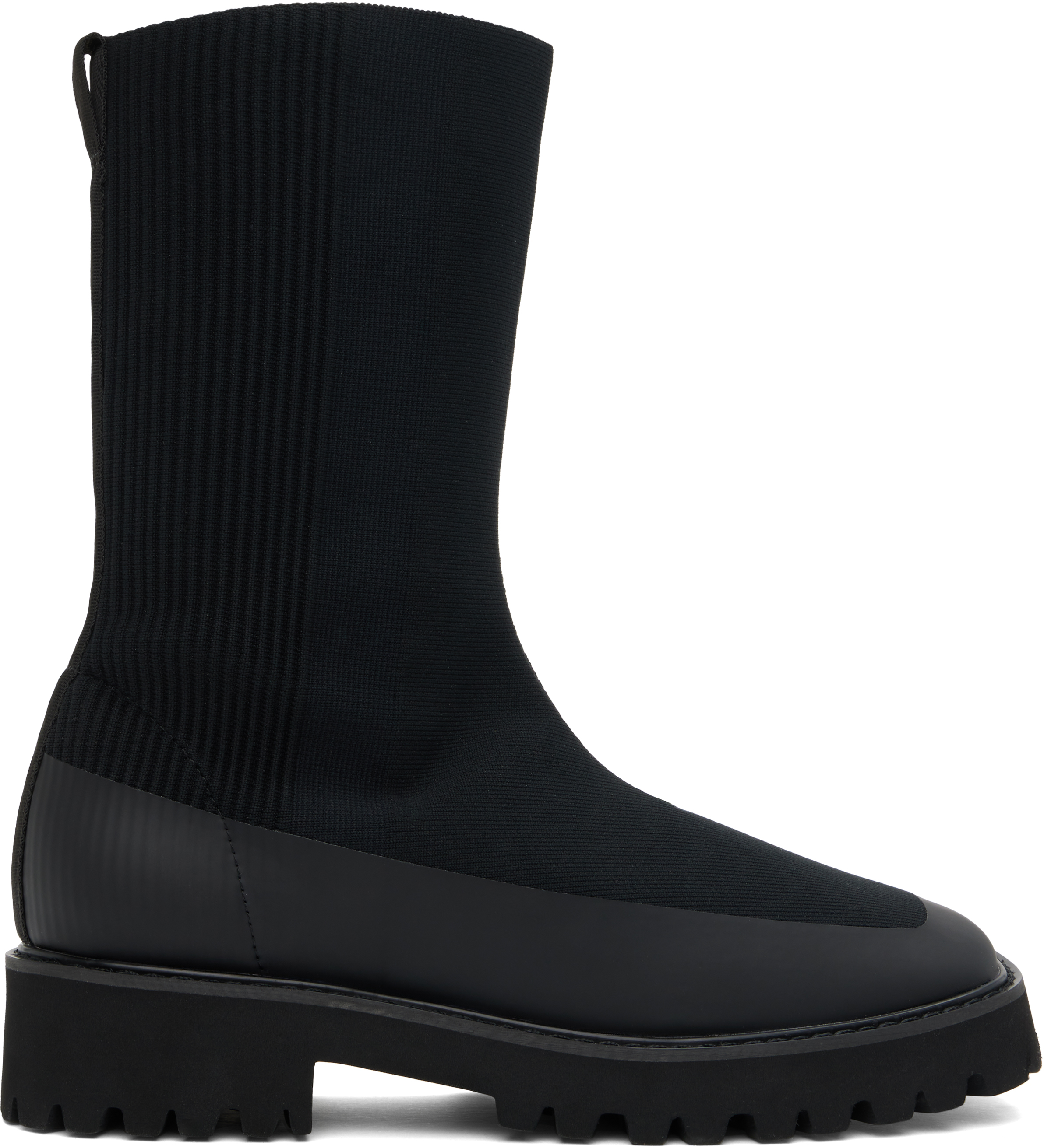 Black Easy Knit Boots