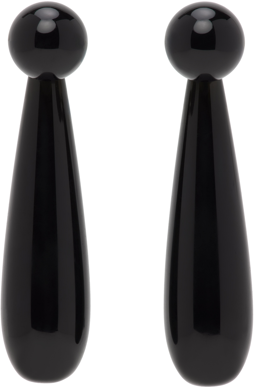 Sophie Buhai: Black Small Angelika Earrings | SSENSE