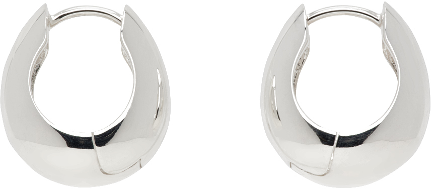 Silver Forever Hinged Hoop Earrings