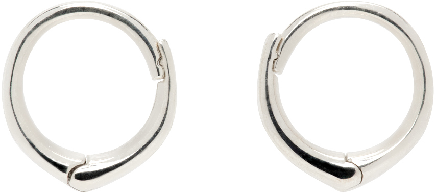 Shop Sophie Buhai シルバー スモール Hellenic フープピアス In Sterling Silver