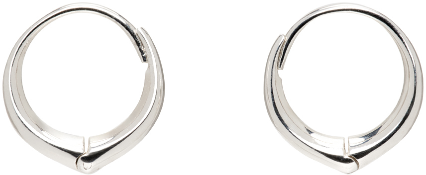 Sophie Buhai Silver Medium Hellenic Hoop Earrings Cover