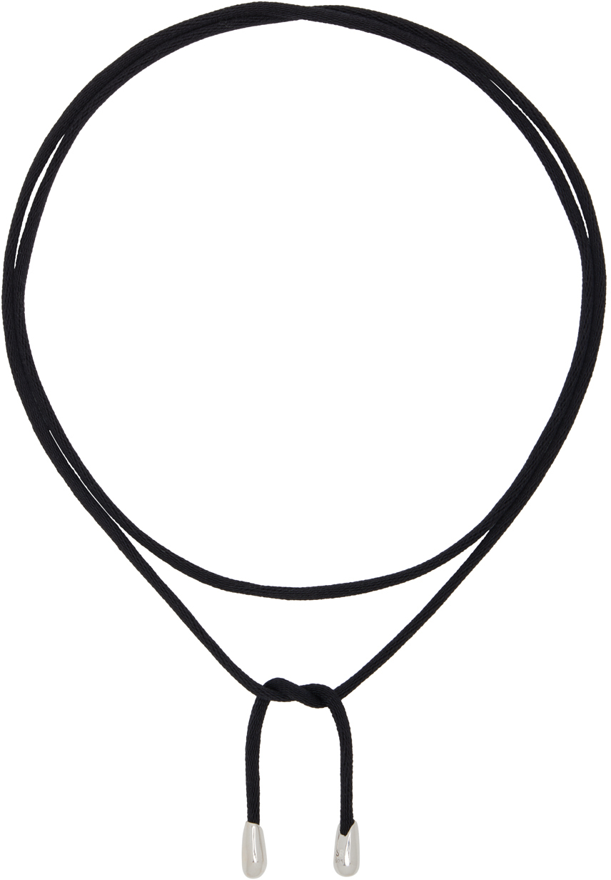 Shop Sophie Buhai Black Elegant Shoelace Choker