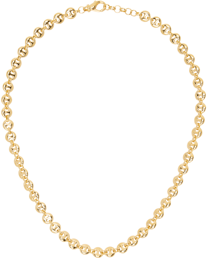 Shop Sophie Buhai ゴールド Circle Link ネックレス In 18k Gold Verm