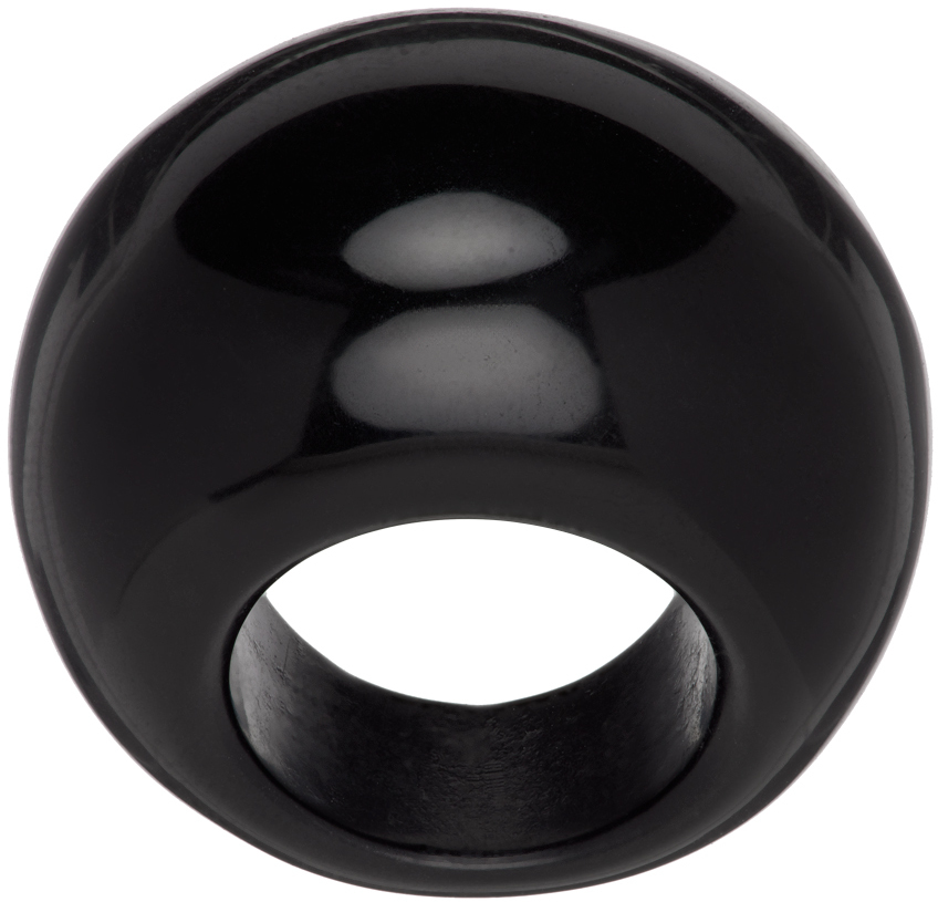 Black Onyx Donut Ring