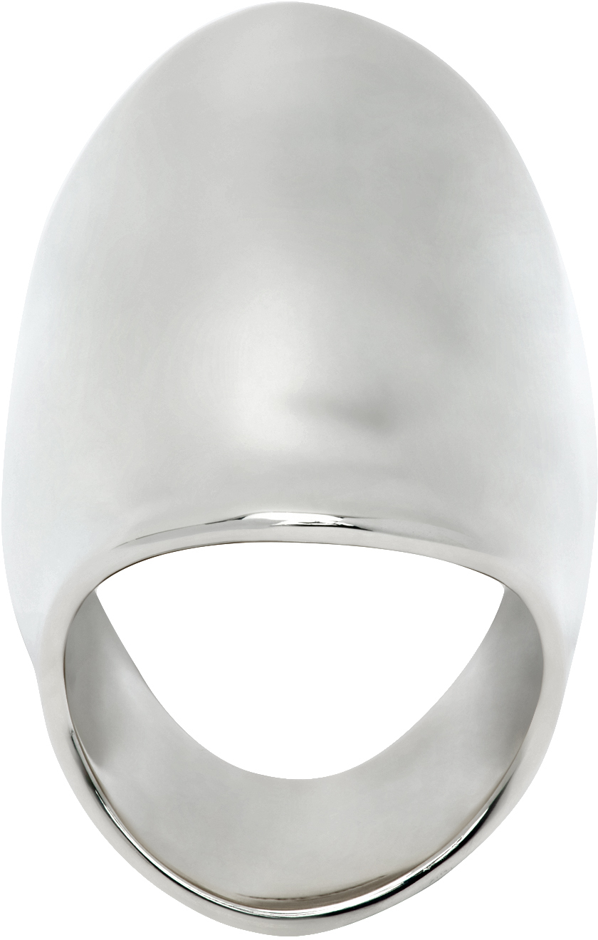 Sophie Buhai: Silver Wave Ring | SSENSE