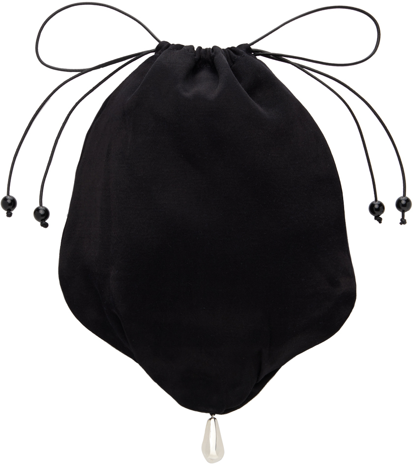 Black Teardrop Pouch