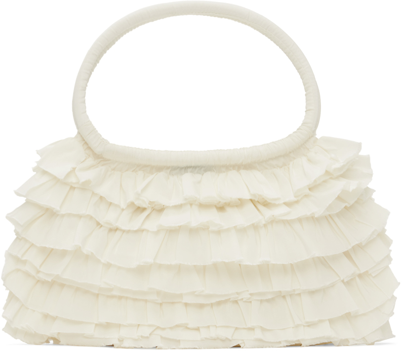 SSENSE Exclusive Off-White Frilled Bag