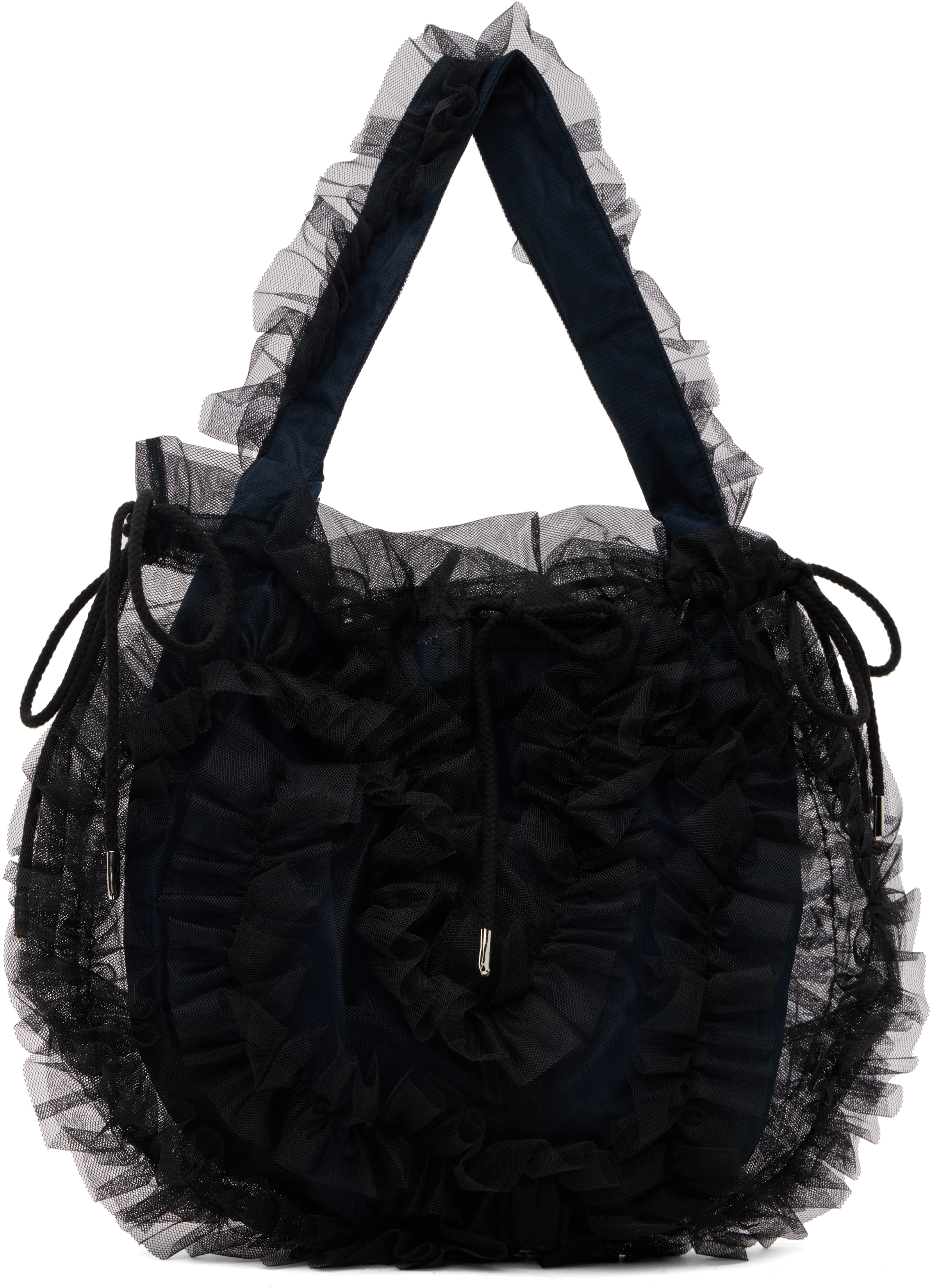 Black & Navy Toki Bag by Molly Goddard on Sale