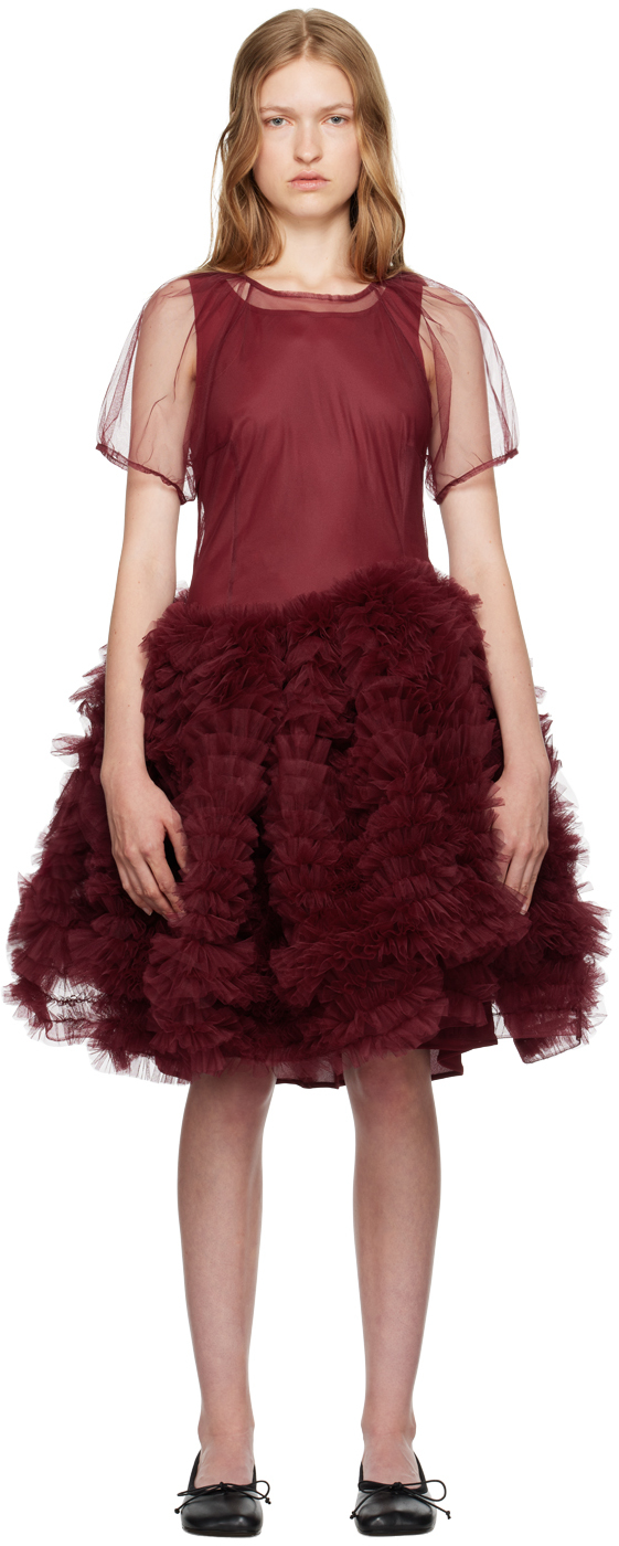 Burgundy Kayako Minidress