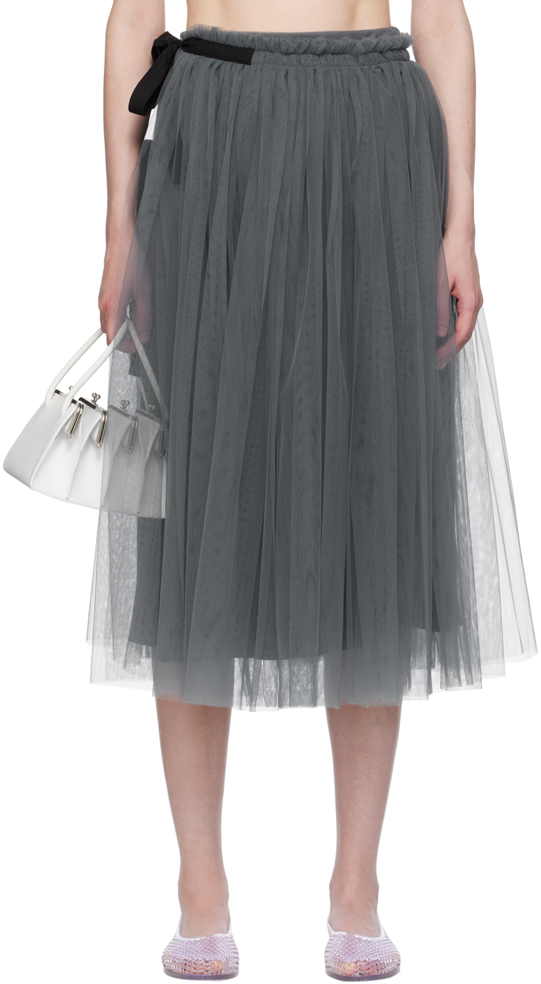 【関税込み】Molly Goddard グレー Lottie ミディアムスカート Molly Goddardのグレー Lottie ミディアムスカートがセール中