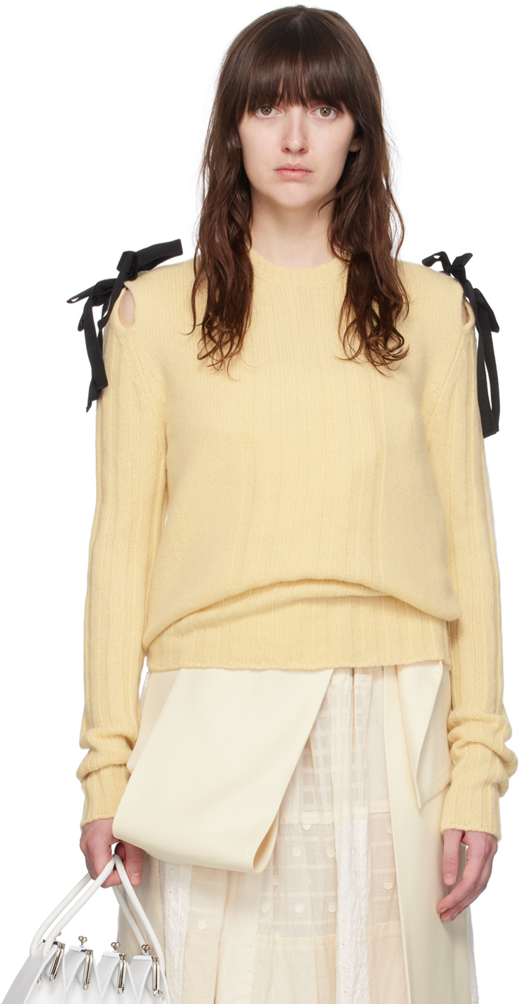 Shop Molly Goddard Off-white Ozzy Sweater In Cream