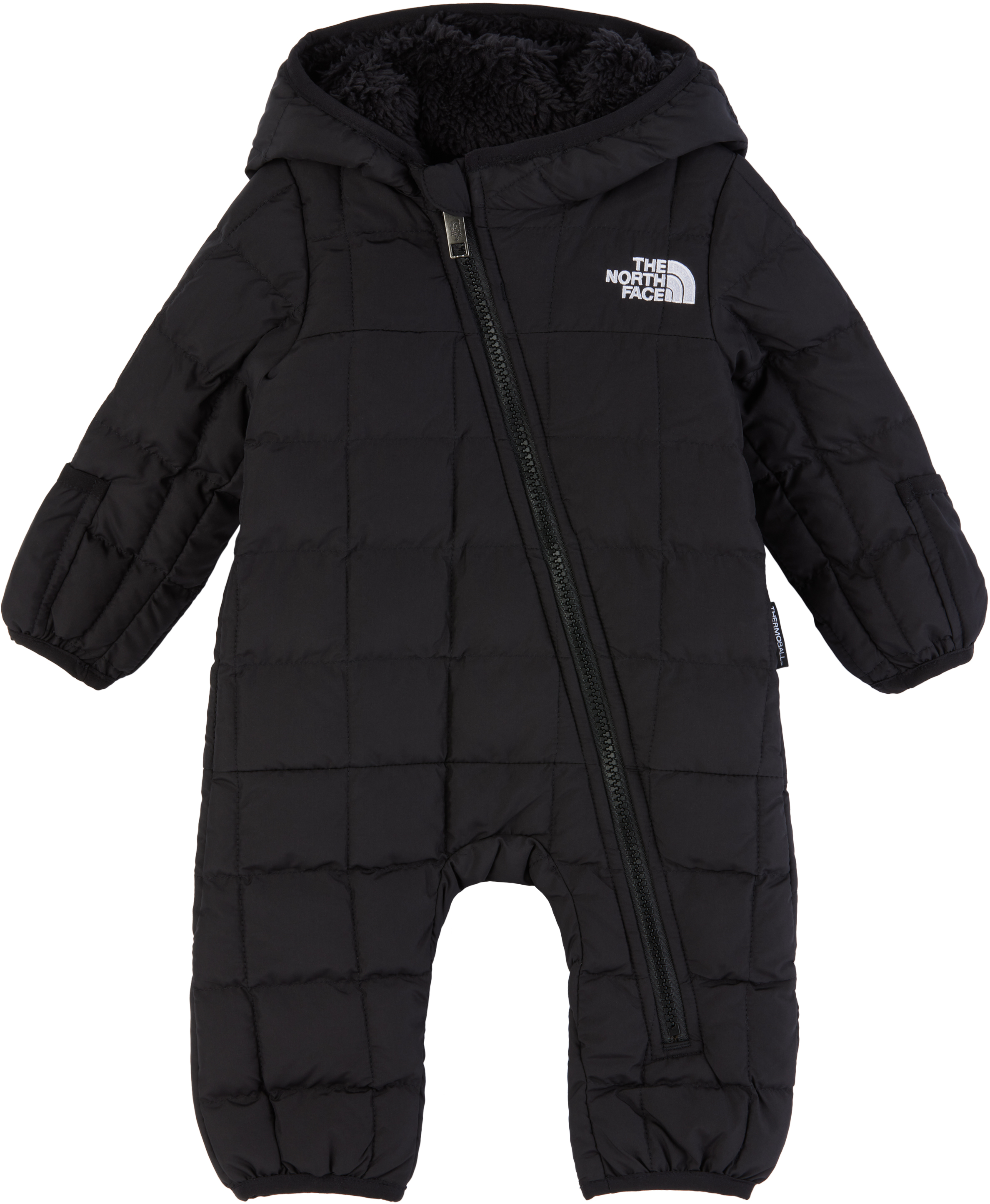 Shop The North Face Baby Black Thermoball Jumpsuit In Jk3 Tnf Black