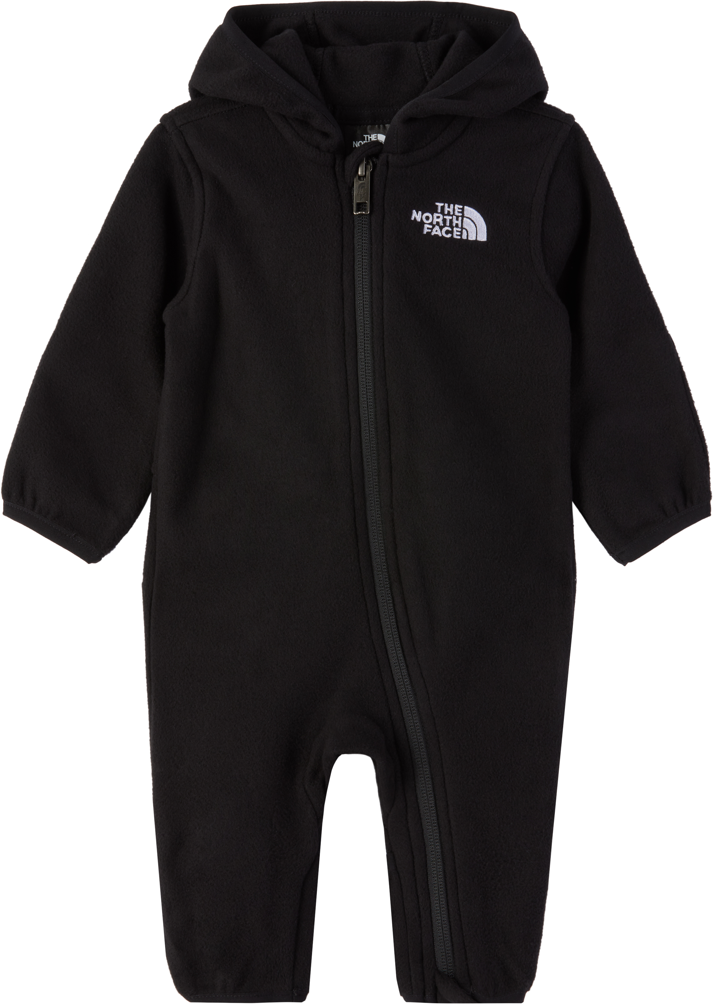 Shop The North Face Baby Black Glacier Jumpsuit In Jk3 Tnf Black