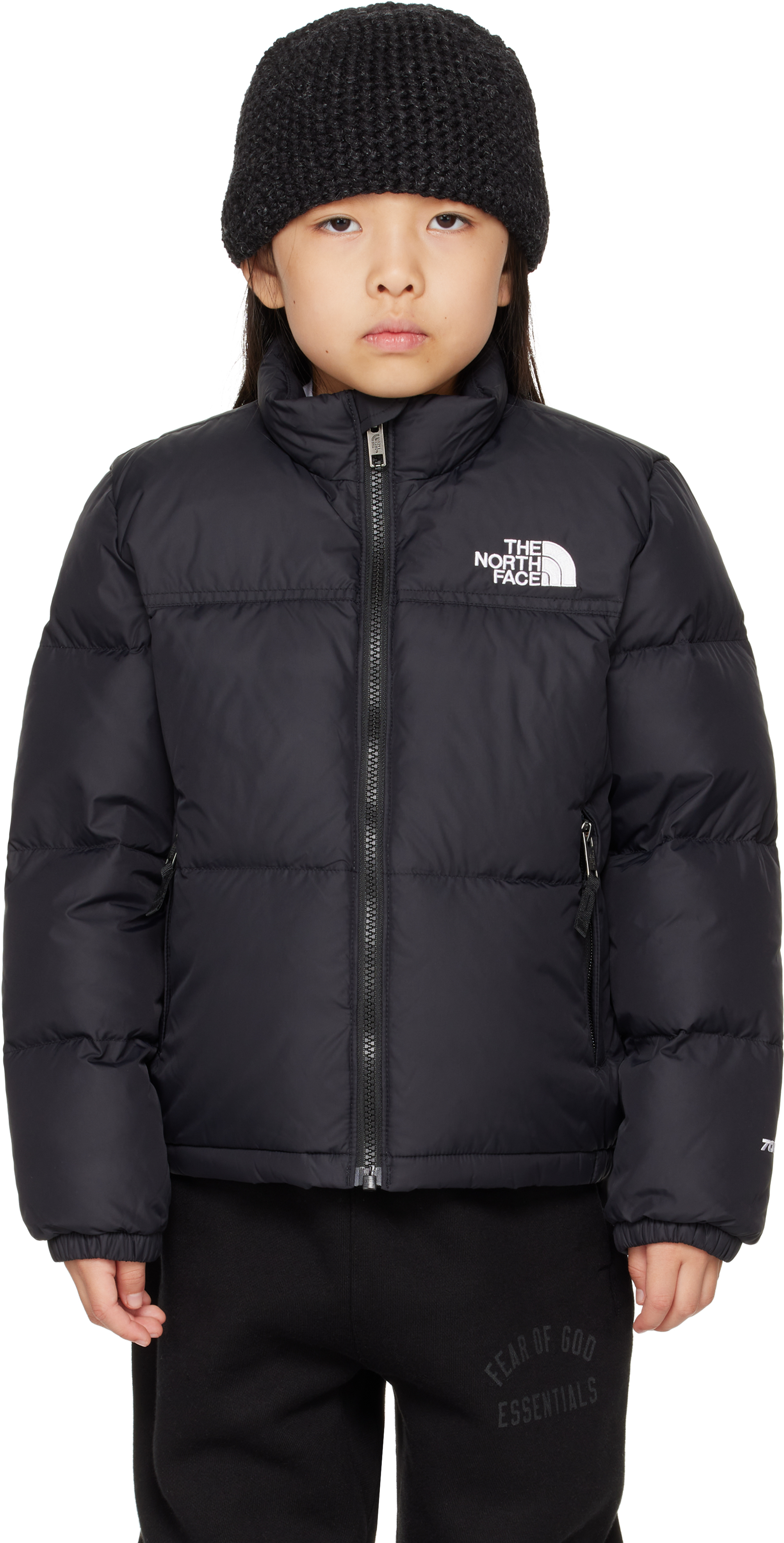 Shop The North Face Little Kids Black 1996 Retro Nuptse Down Jacket In Jk3 Tnf Black