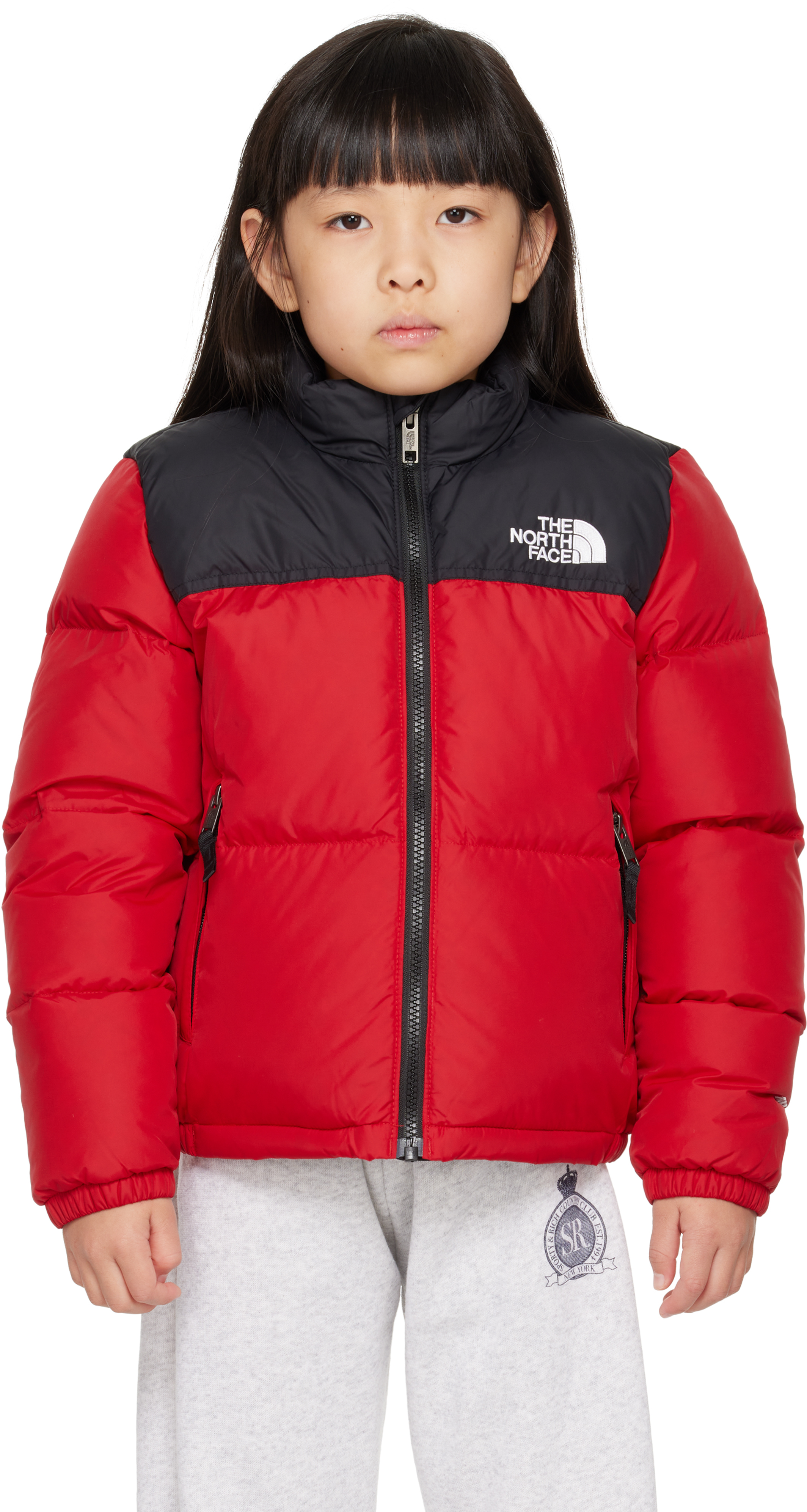 THE NORTH FACE LITTLE KIDS RED 1996 RETRO NUPTSE DOWN JACKET 