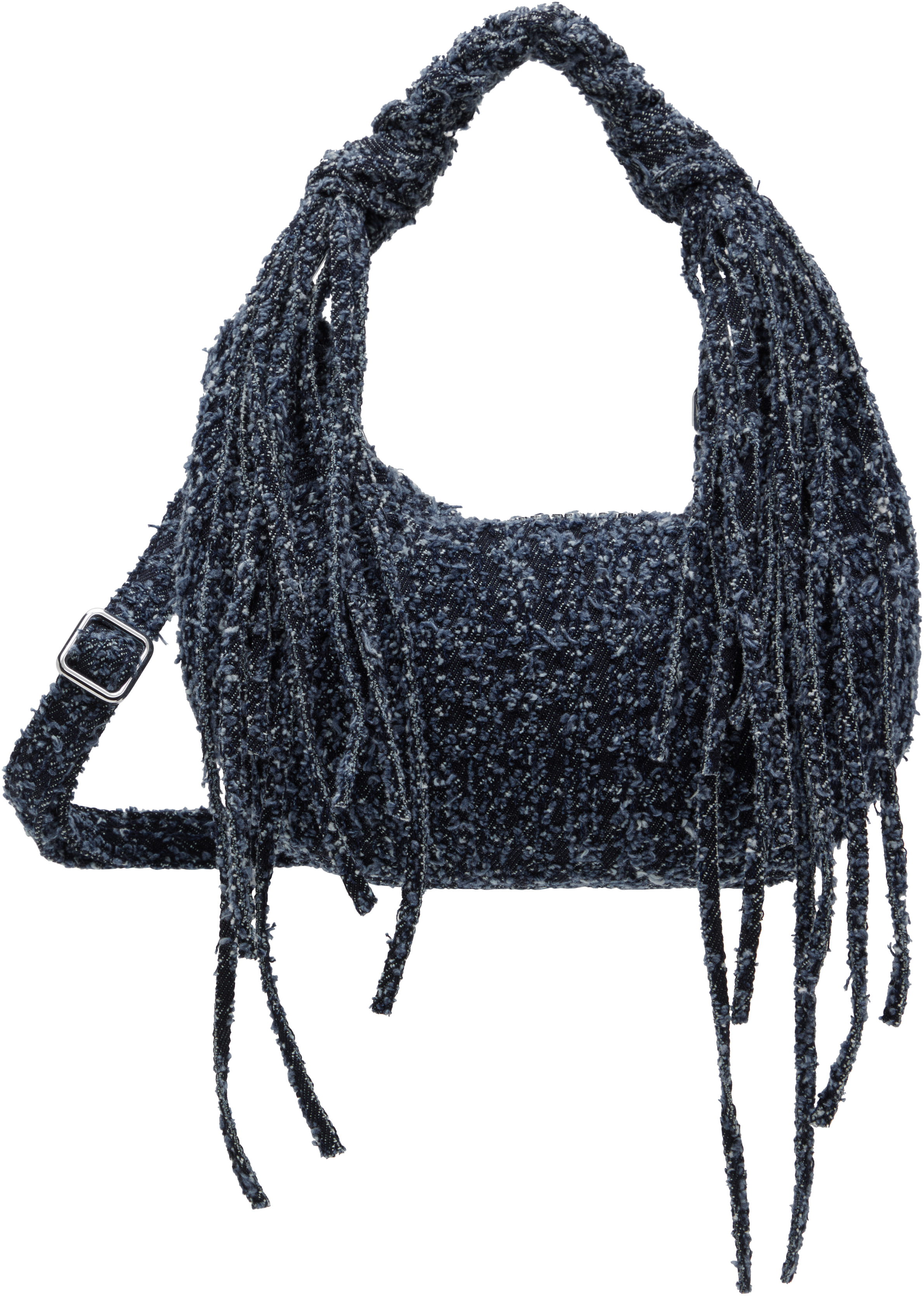 Holzweiler Blue Cocoon Denim Micro Bag In 1354 Blue