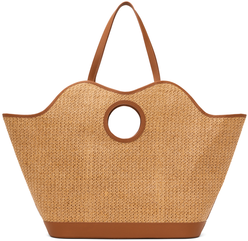 Shop Holzweiler Tan Strawberry Tote In 1002 Sand
