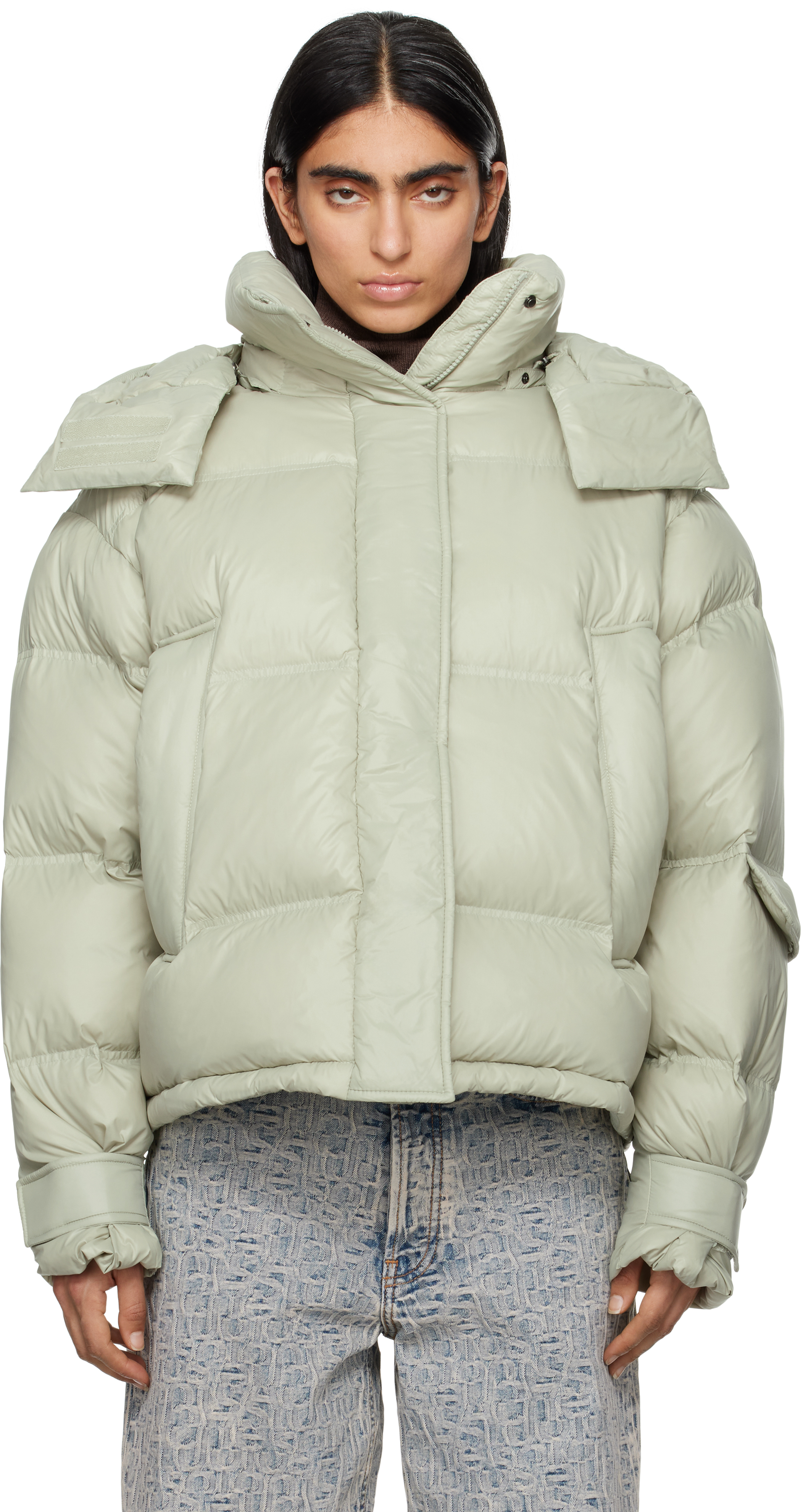 HOLZWEILER GREEN STEILIA SHORT DOWN JACKET 