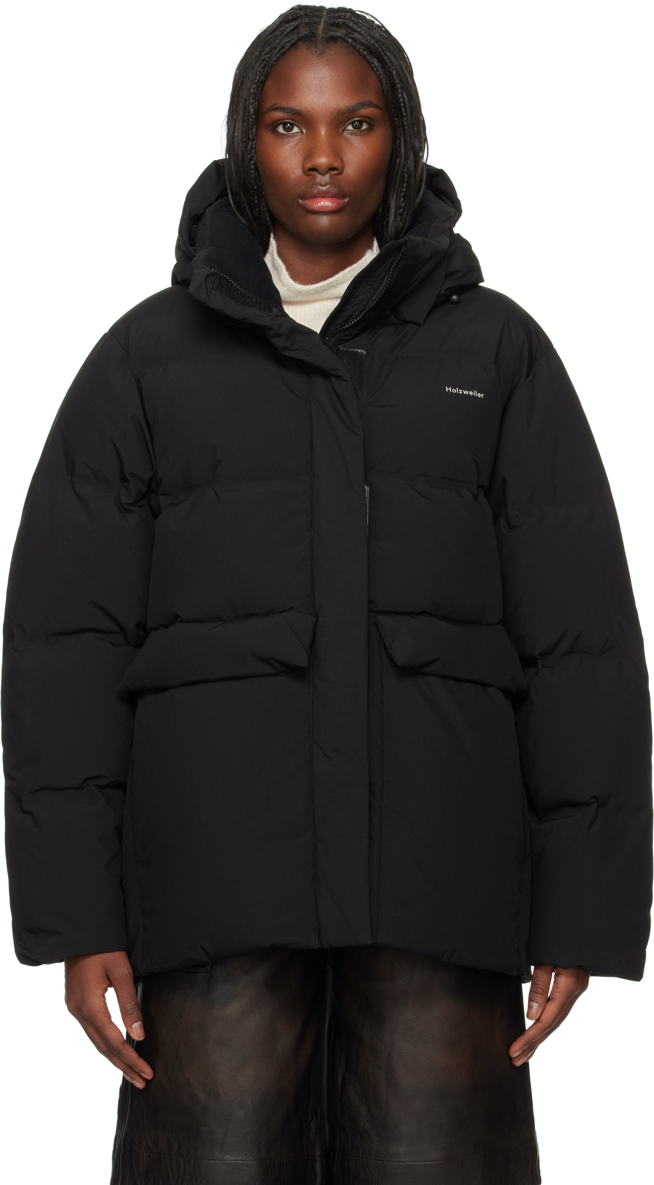 Shop Holzweiler Black Besseggen Down Jacket In 1051 Black