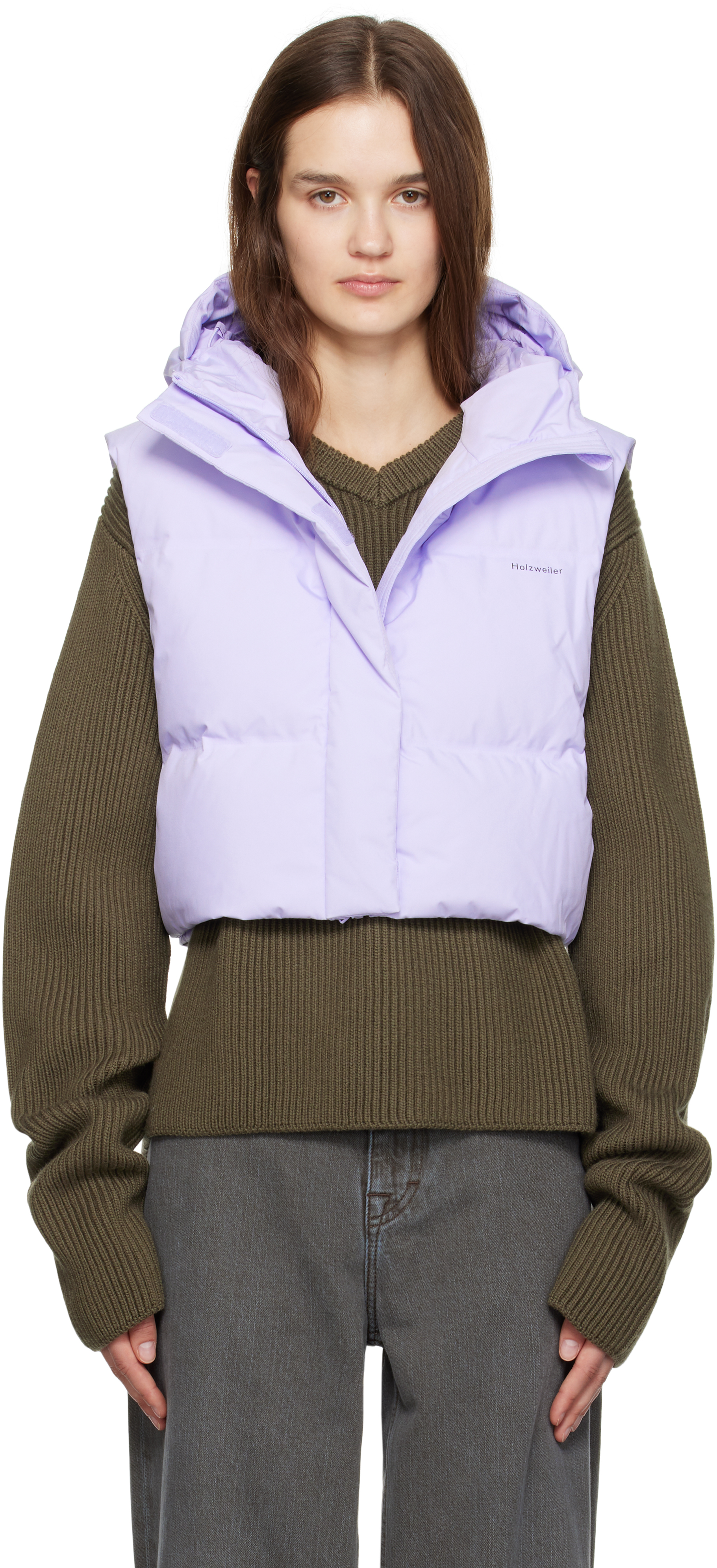 Shop Holzweiler Purple Sula Down Vest In 1405 Lilac