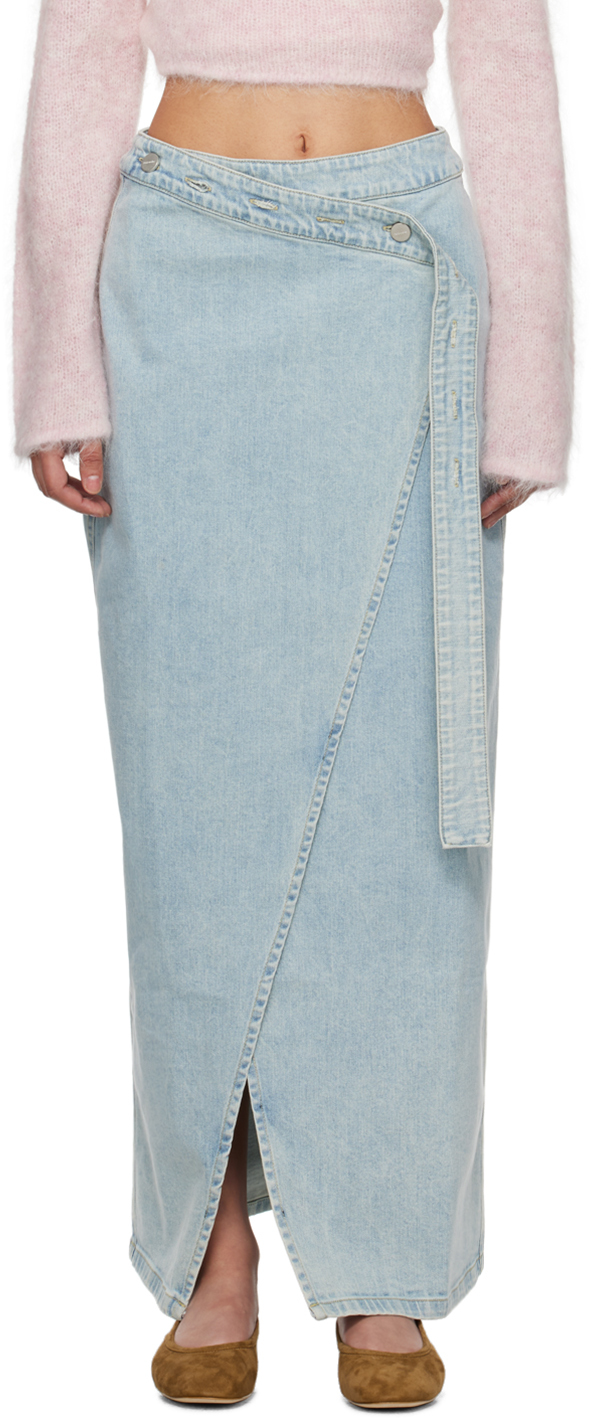 Blue Briela Denim Maxi Skirt