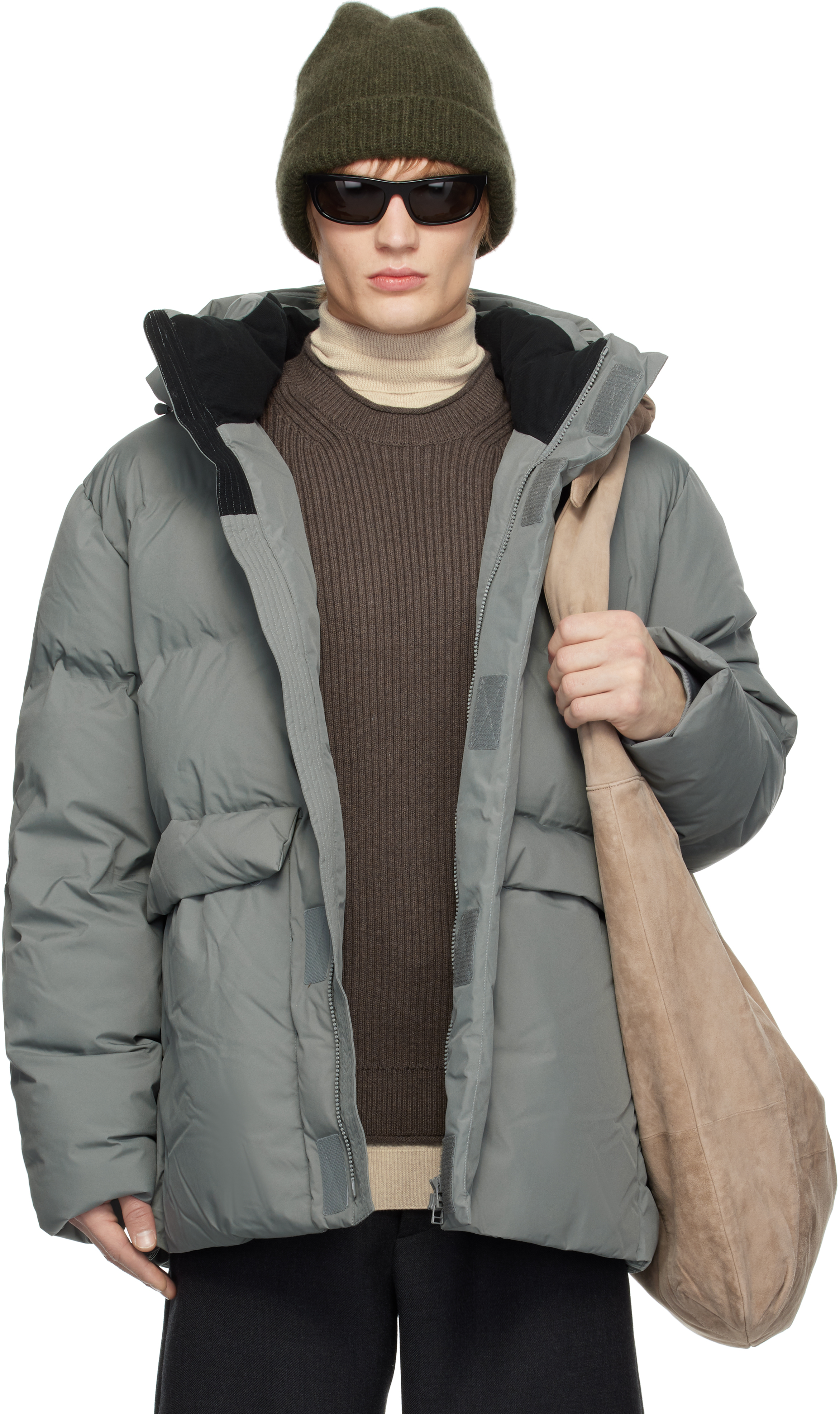 Gray Dovre Down Jacket by Holzweiler on Sale Gray Dovre Down Jacket by Holzweiler on Sale