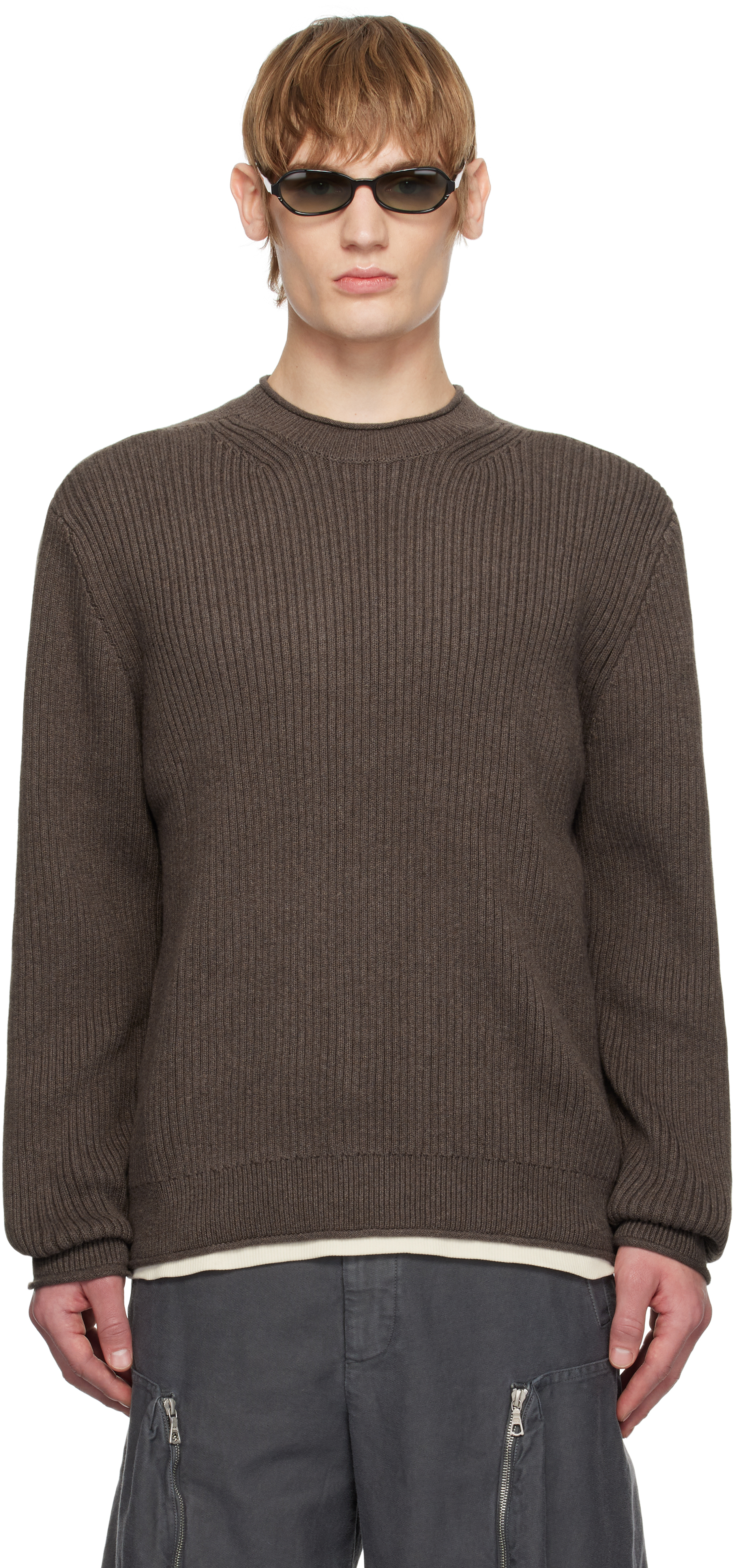 Brown Avail Utility Sweater