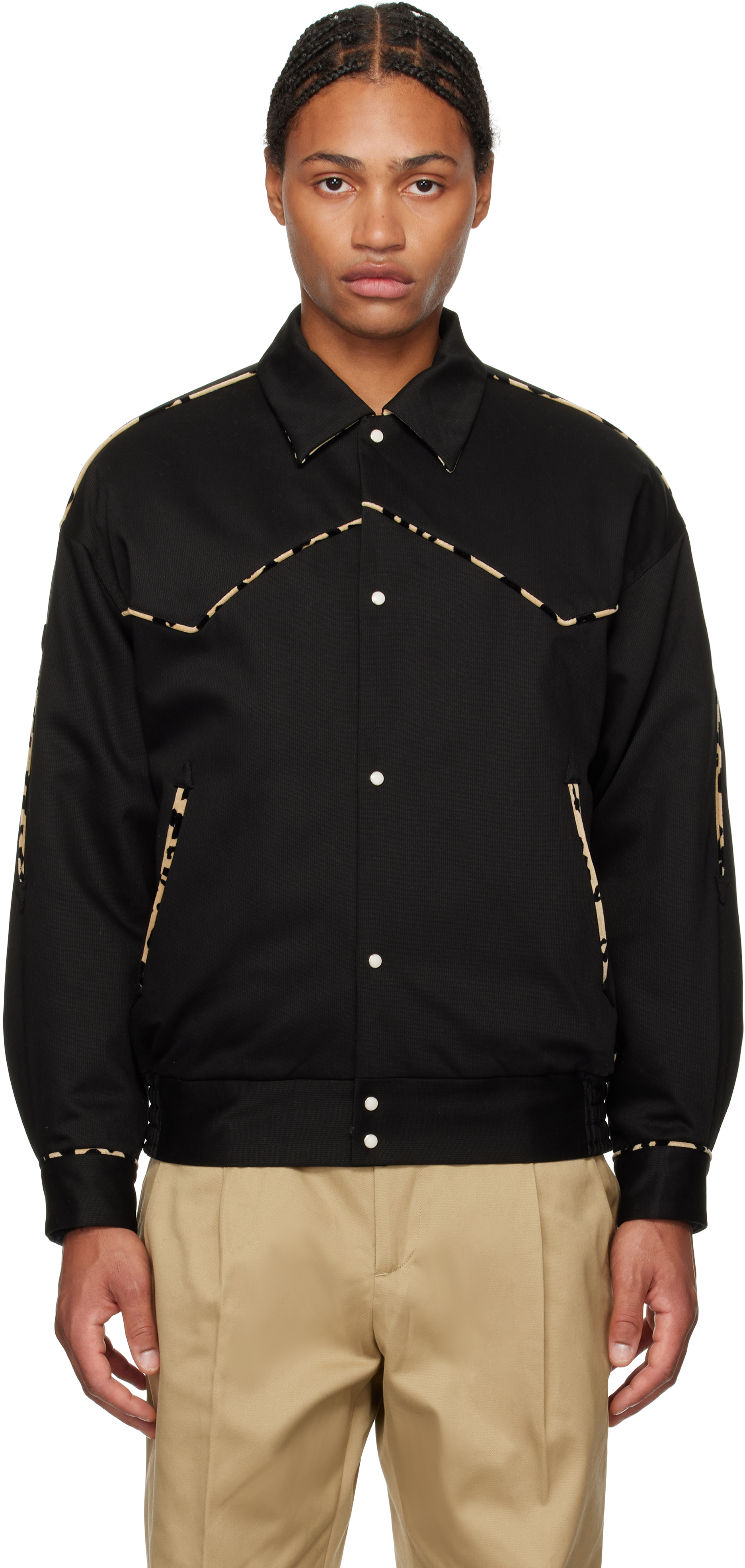 Shop Wacko Maria Black Western Jacket