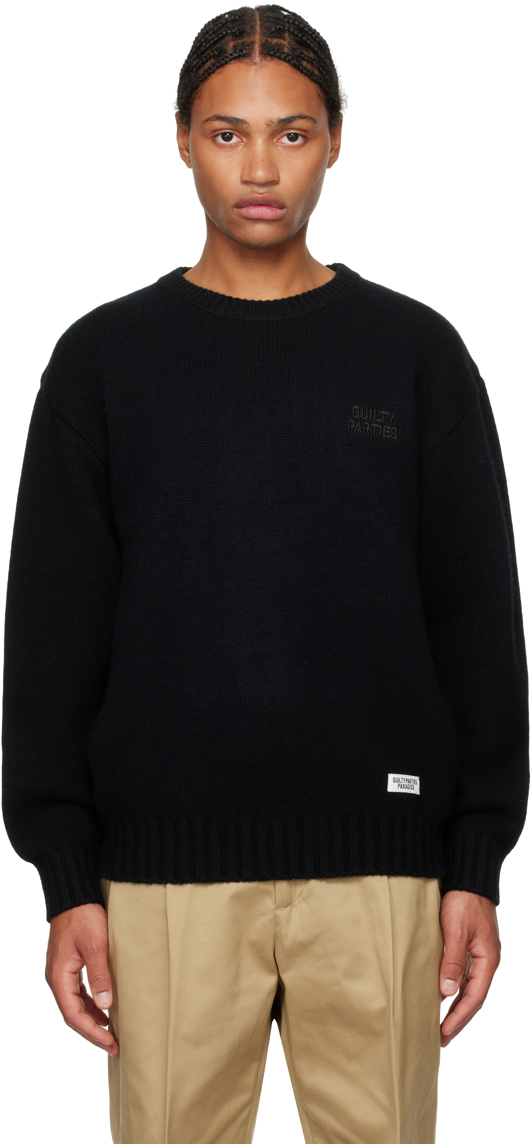 Black Classic Knit Sweater