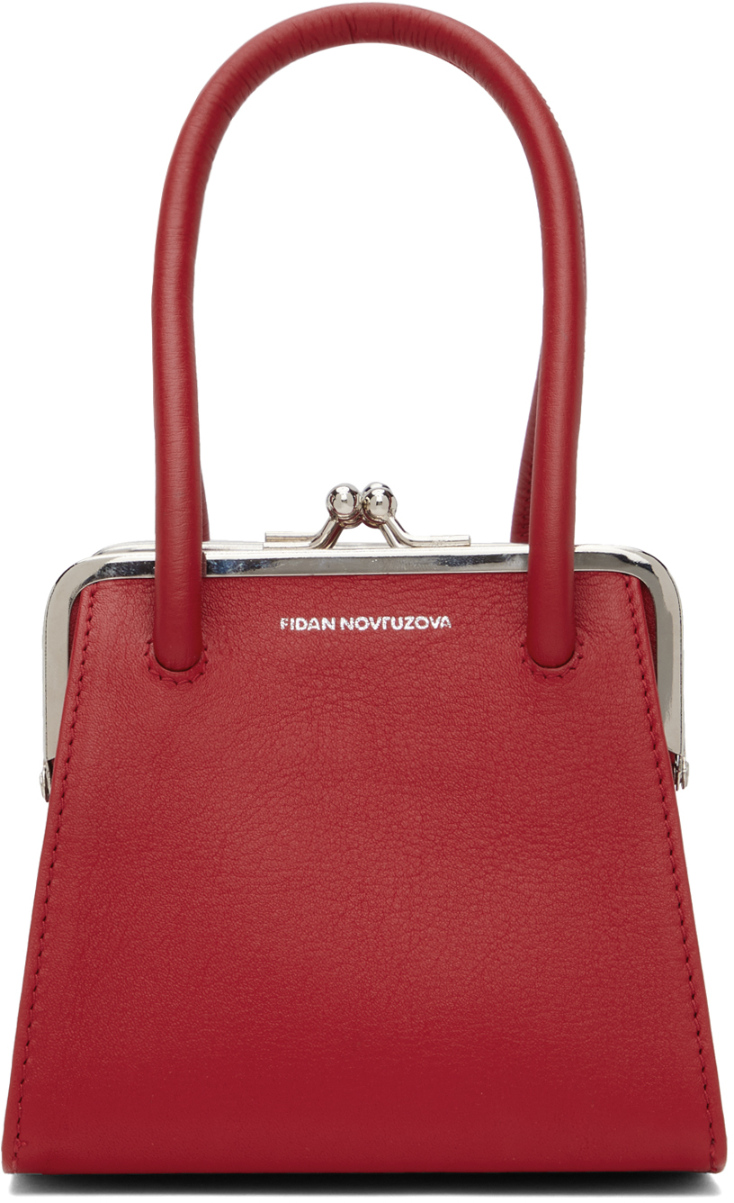 Shop Fidan Novruzova レッド Boa Four Clasp バッグ In Red