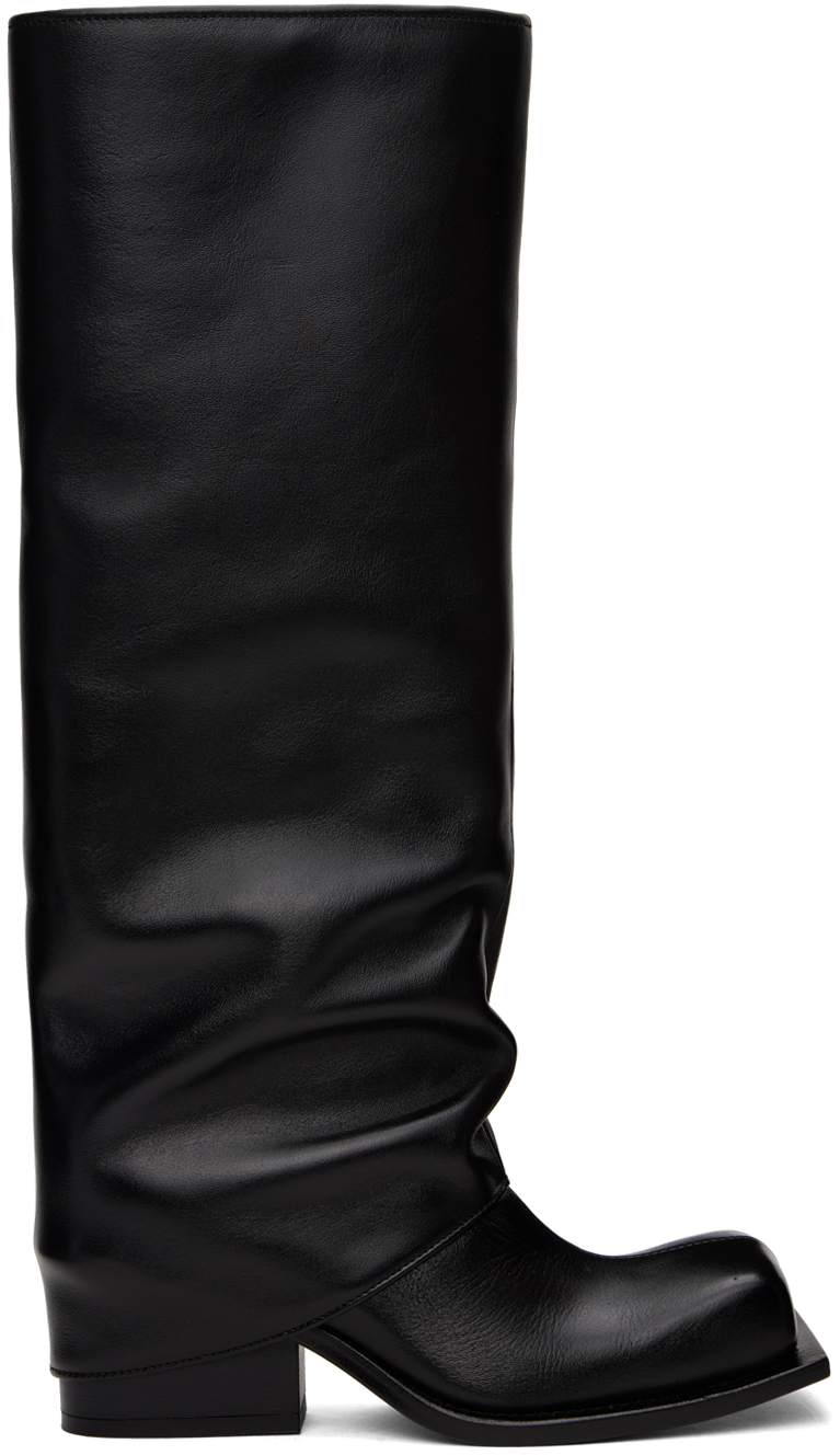 Black Havva Chunky Heel Trouser Boots