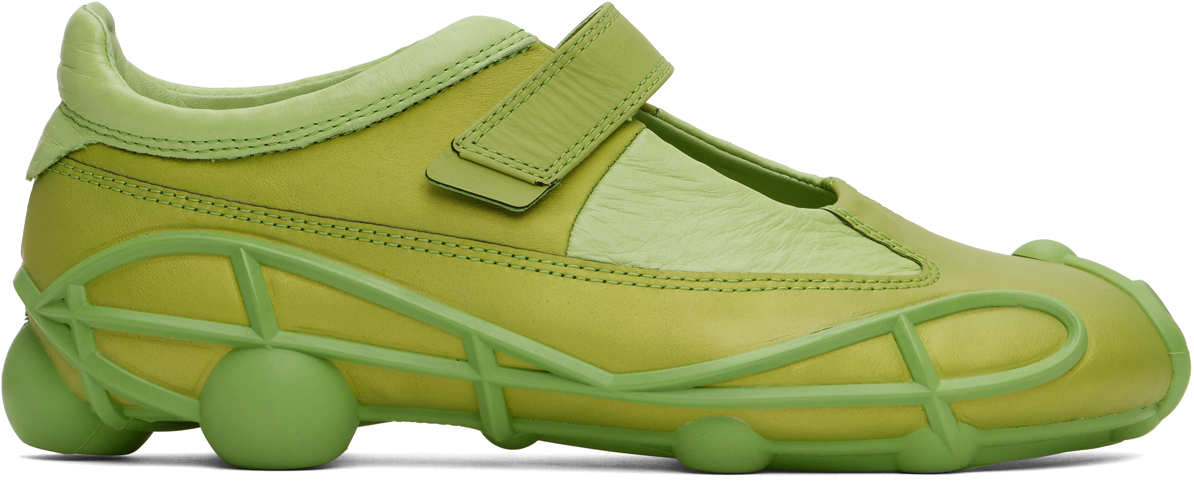 Shop Ecco.kollektive Green Kiko Kostadinov Edition Artemis Mary Jane Sneakers In 91366 Opaline Green