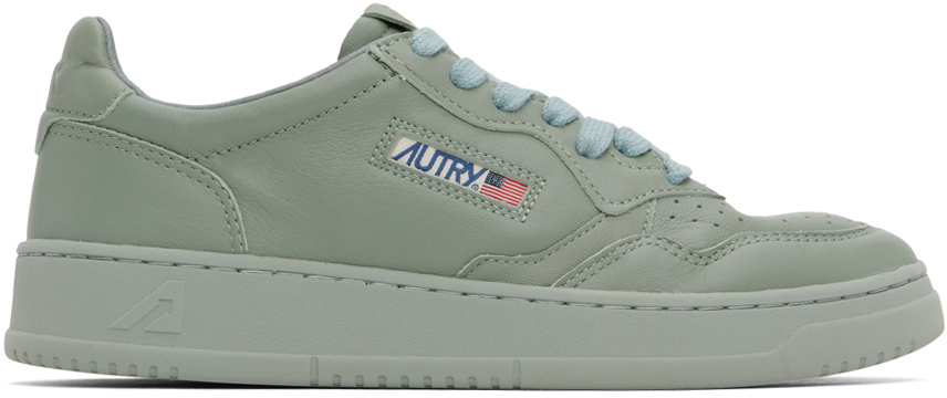 Gray Medalist Low Sneakers by AUTRY on Sale