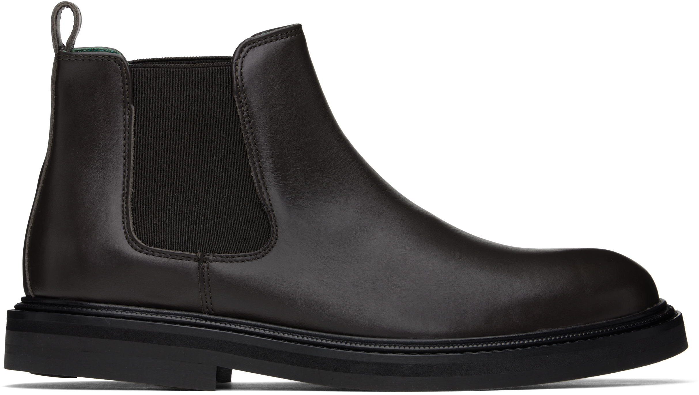 Vinny's Brown Vinnee Chelsea Boots In Dark Brown