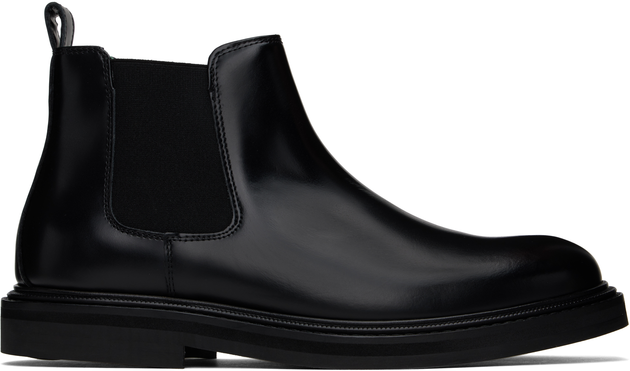 Vinny's Black Vinnee Chelsea Boots In Black Polido