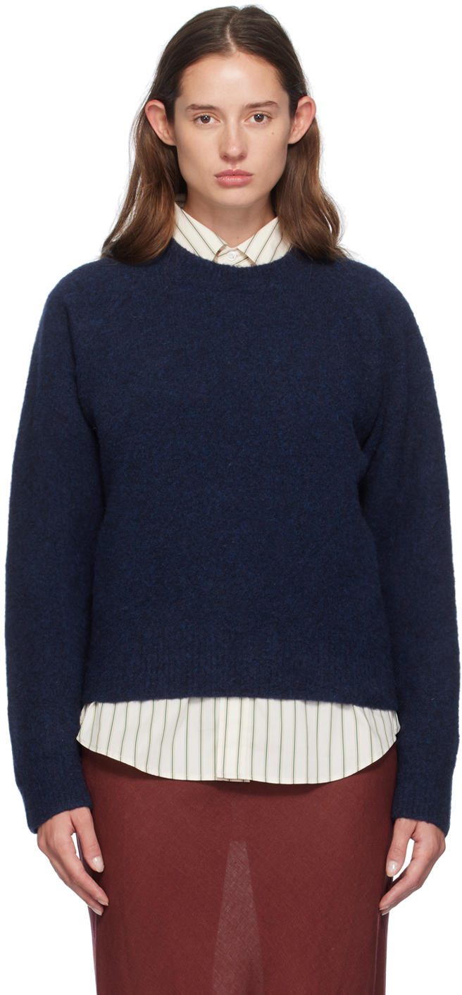 Navy Shaggy Dog Sweater