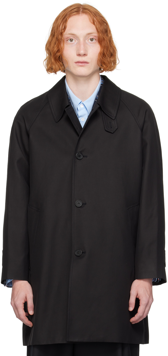 Shop Dunst Black Half Mac Coat