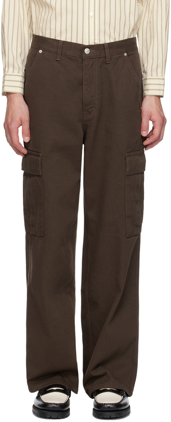 Brown Carpenter Denim Cargo Pants