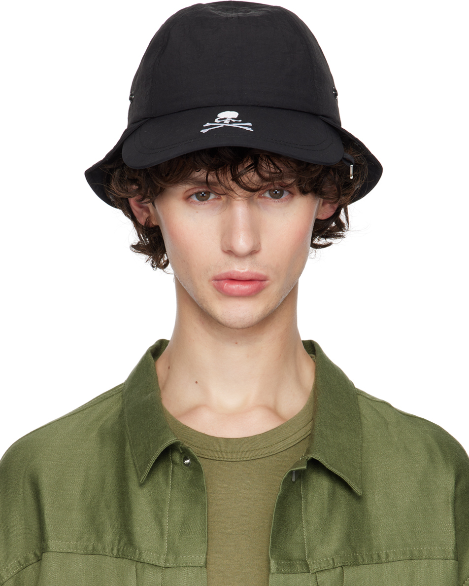 Shop Mastermind Japan Black Kangol Edition Wavy Convertible Cap